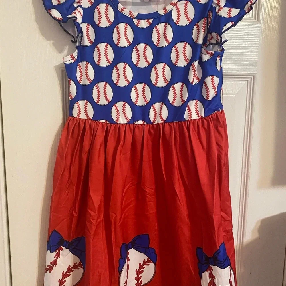 New Girl’s Baseball Dress